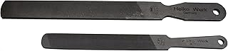 1844 Helko Werk Germany Dual Sided Axe Sharpening File - Axe Sharpener Metal File Single-Cut and Cross-Cut Hand File (Compact File + Heavy File Set)