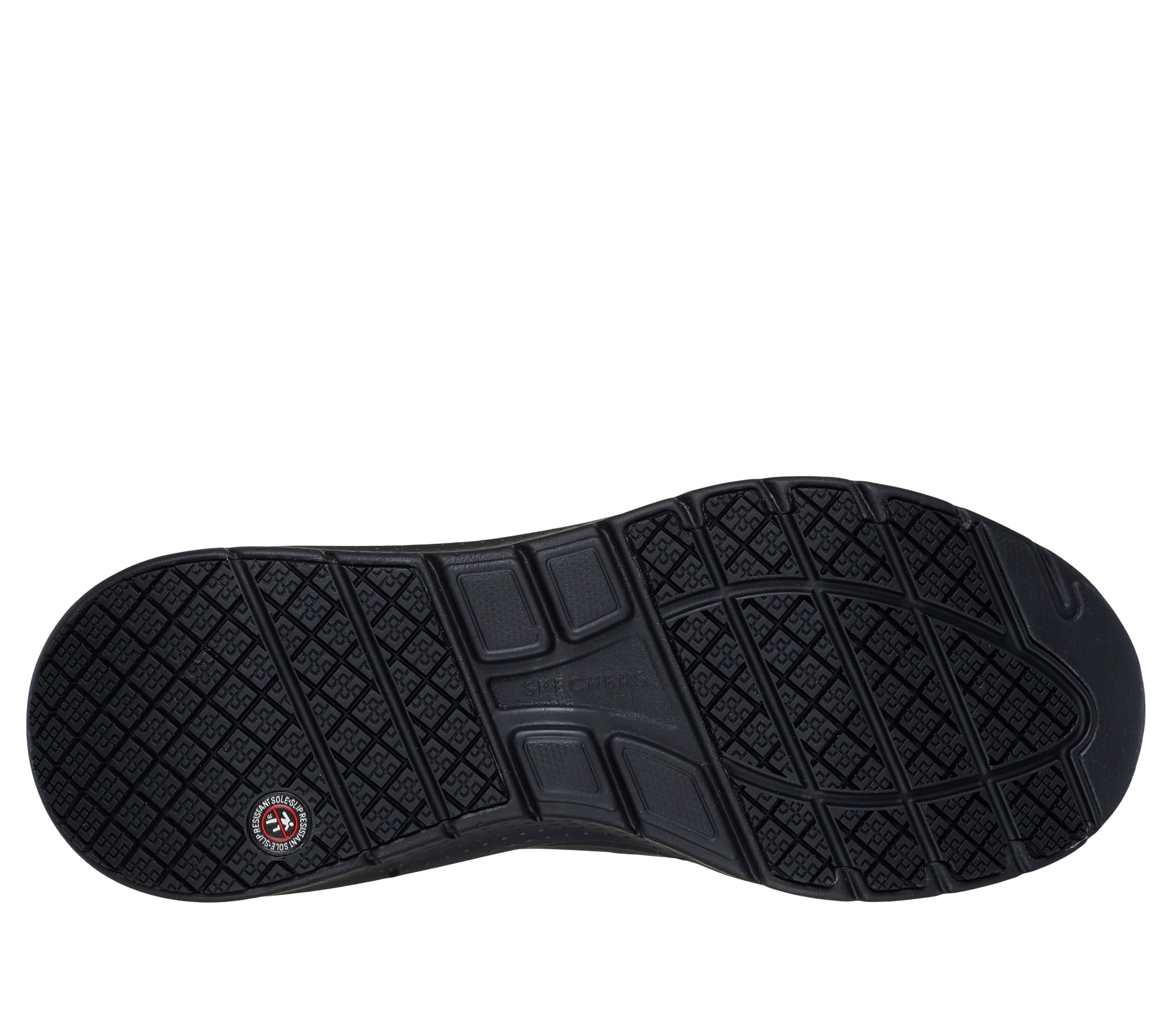 Skechers Mens Work: Arch Fit 2.0 Slip Resistant Lace Up Sneakers for Men