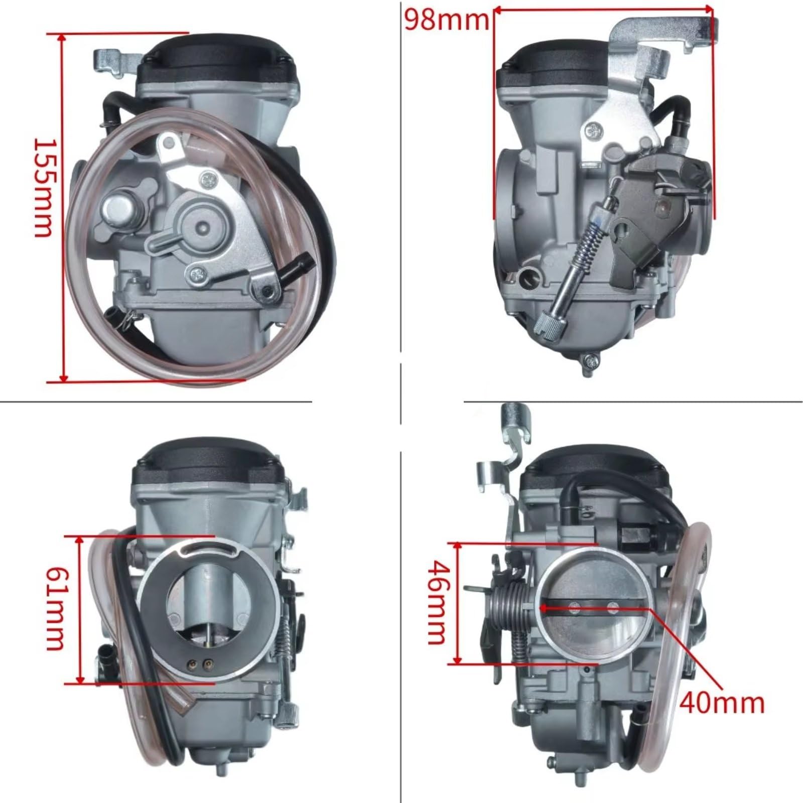 Carburador 4 Tiempos Compatible Con Para KLX650 1992 1993 1994 1995-1996 CVK40mm Motocicleta Carburador Conjunto De Motor Piezas De Repuesto Accesorios