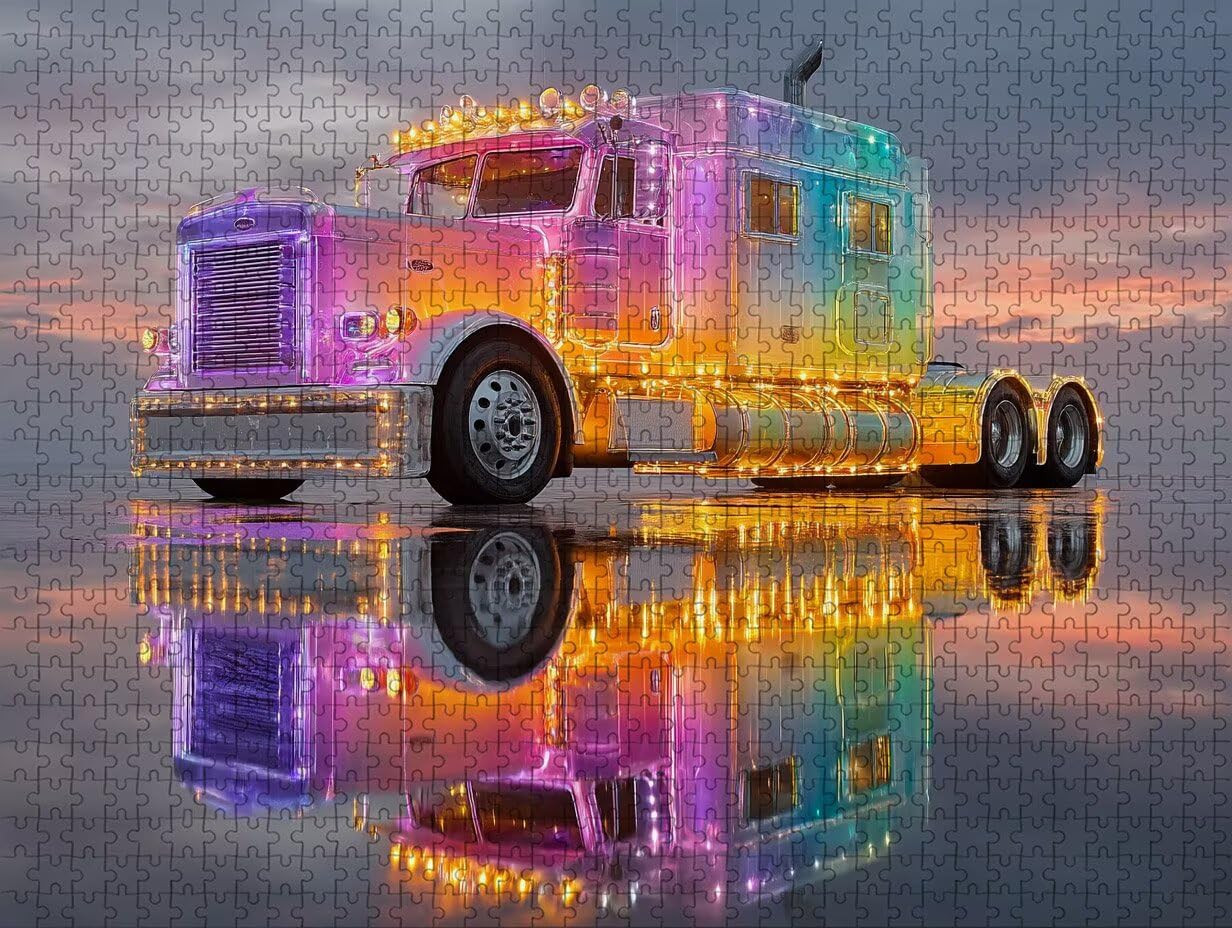 Kolorowe drewniane puzzle, 156 x 105 cm, puzzle samochodowe 5000 elementów dla dorosłych, z pudełkiem, edukacyjna, wymagająca gra, prezenty dla nastolatków, łatwe do odróżnienia, 9-5929
