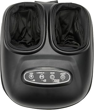 LINGTENG Foot Massager, Heated Foot Massager Agate Black