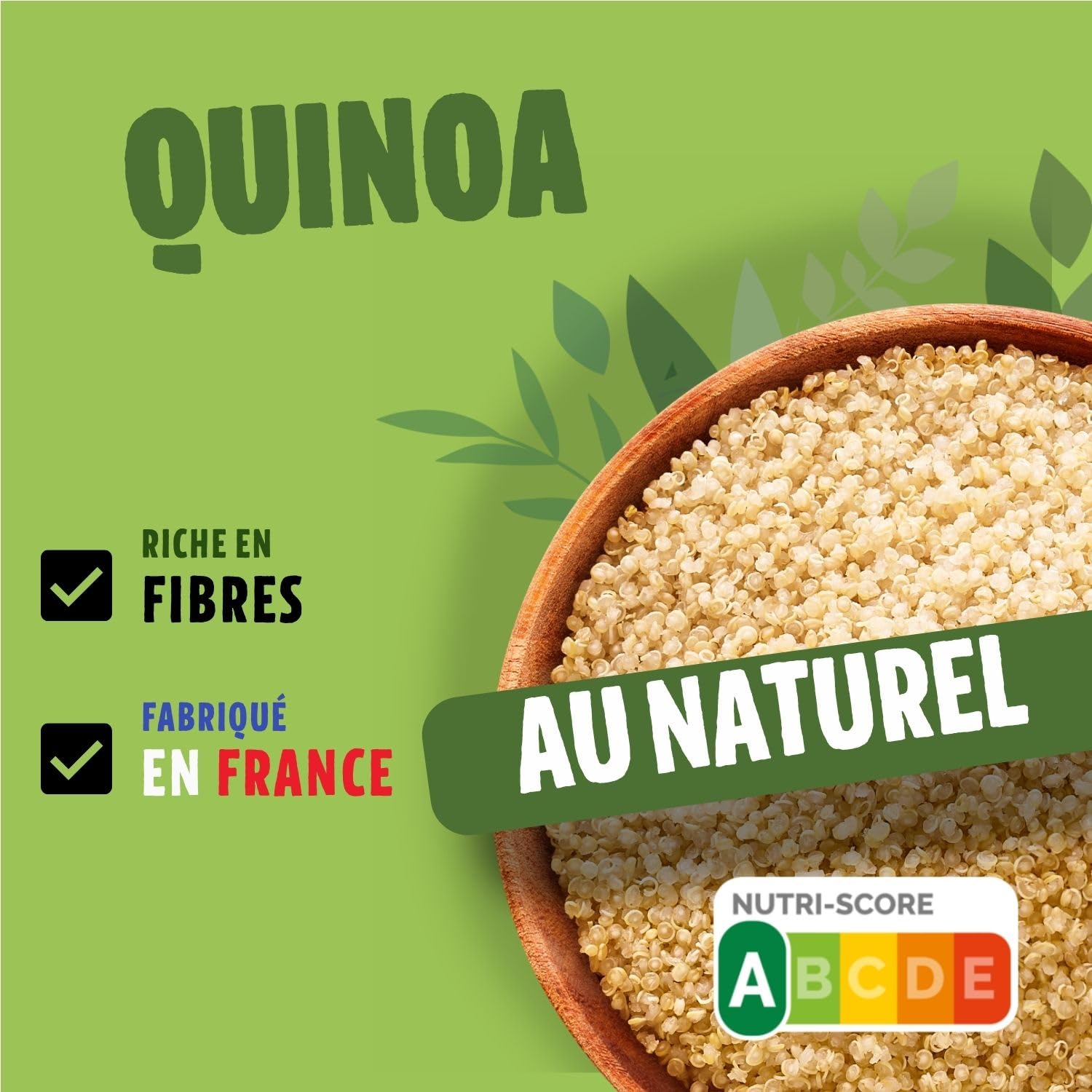 Céréal Bio Quinoa Au Naturel - Sachet Micro-ondable, Rapide Ã€ Réchauffer - Végan Et Bio - 220g - 202645 - 2