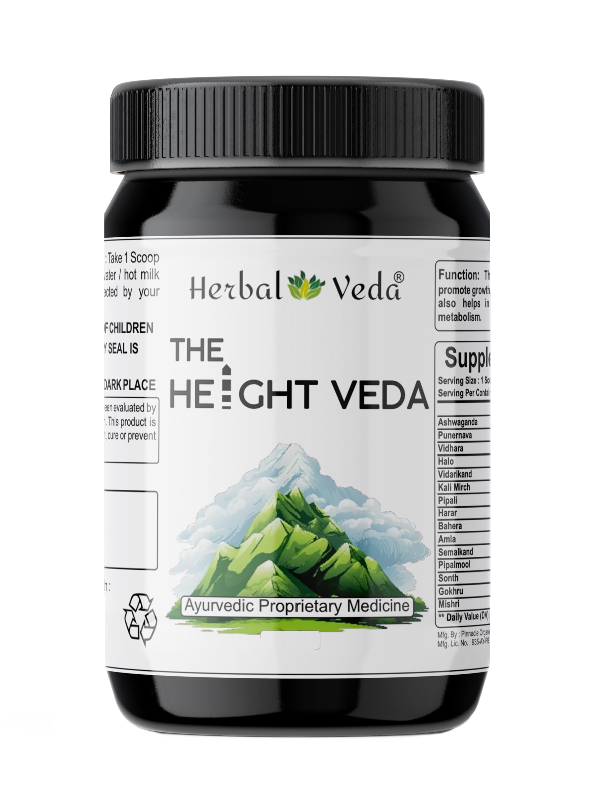 Herbal Veda The Height Veda Original Ayurvedic Powder, 150 g Pack of 1, Helps Growth (B0DH7VCM2L) Amazon Price History, Amazon Price Tracker