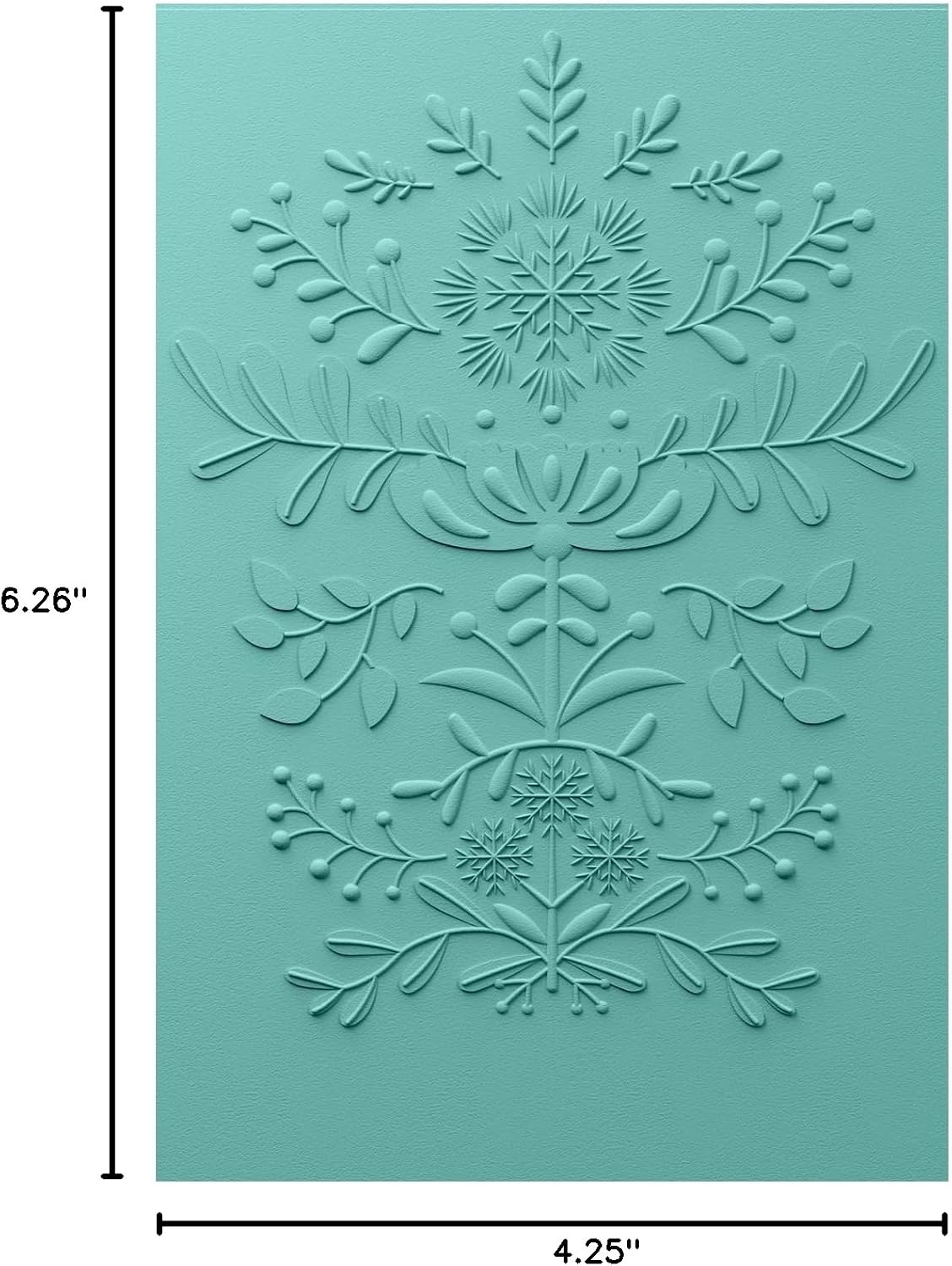 Sizzix 3-D Textured Impressions Embossing Folder Yuletide by Catherine Pooler, Grey