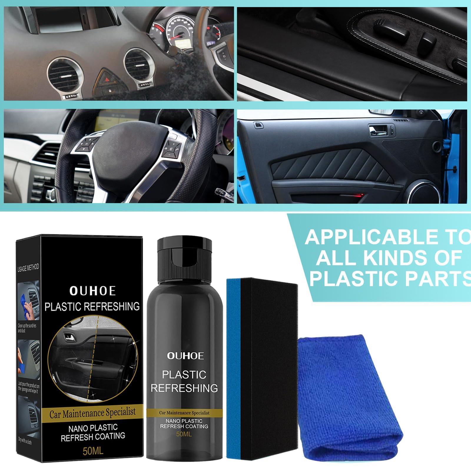 Rénovateur Plastique Extérieur 400ml - CARPLAN - , Produits d'entretiens auto pour professionnels