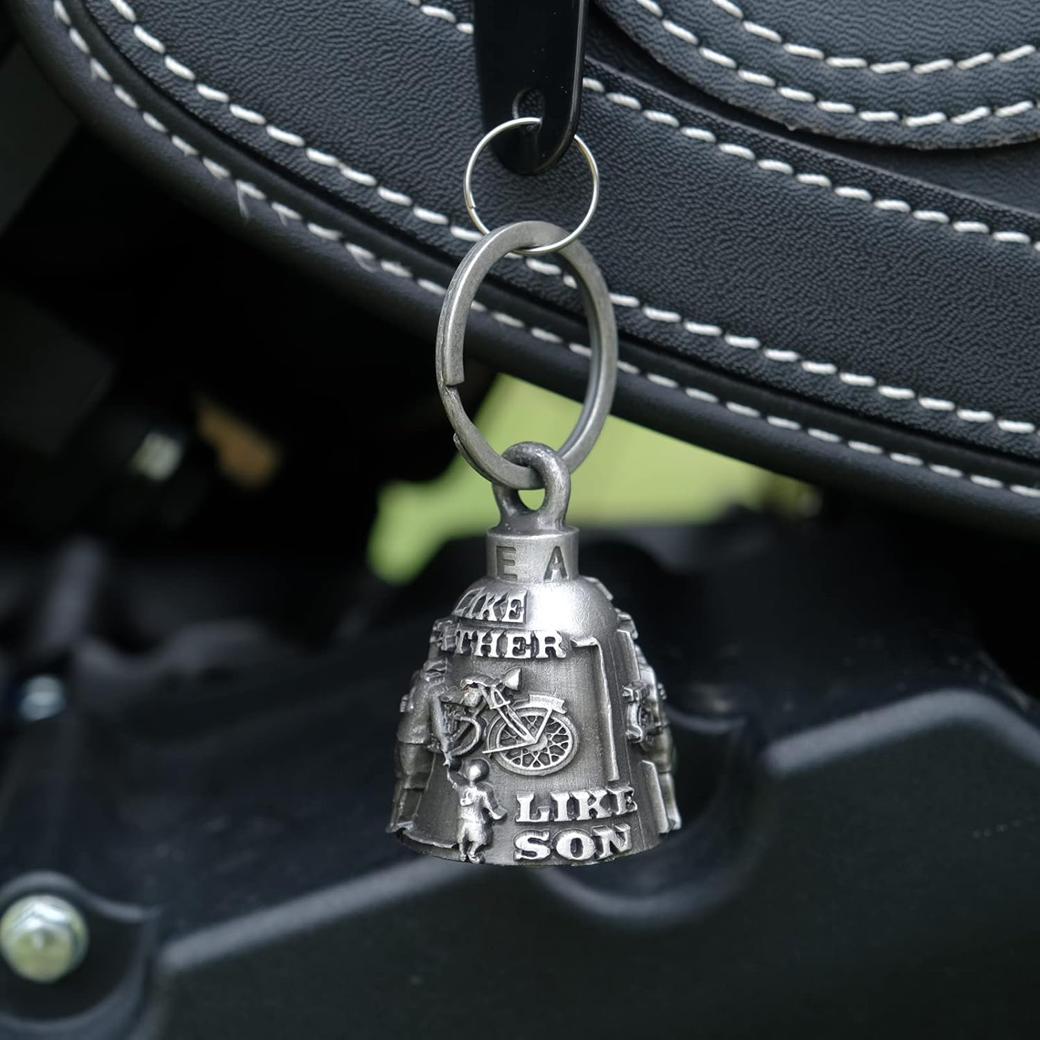 Colorful Motorcycle Bell with Hanger for Biker, Good Luck Biker Bells & Motorcycle Accessories, Key Chain for Luck - Image 5