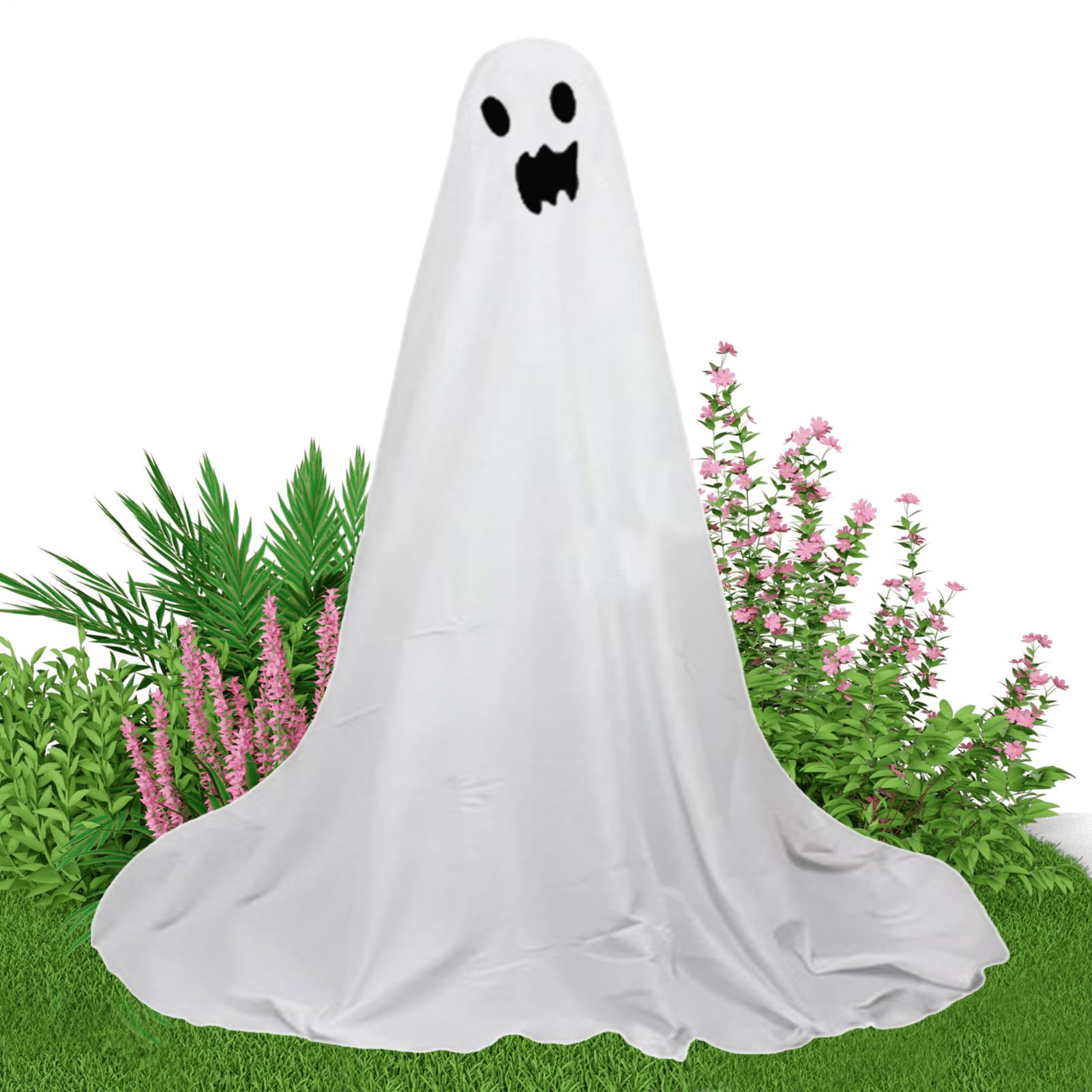 Fantôme lumineux d'Halloween 165 cm pour décoration de jardin