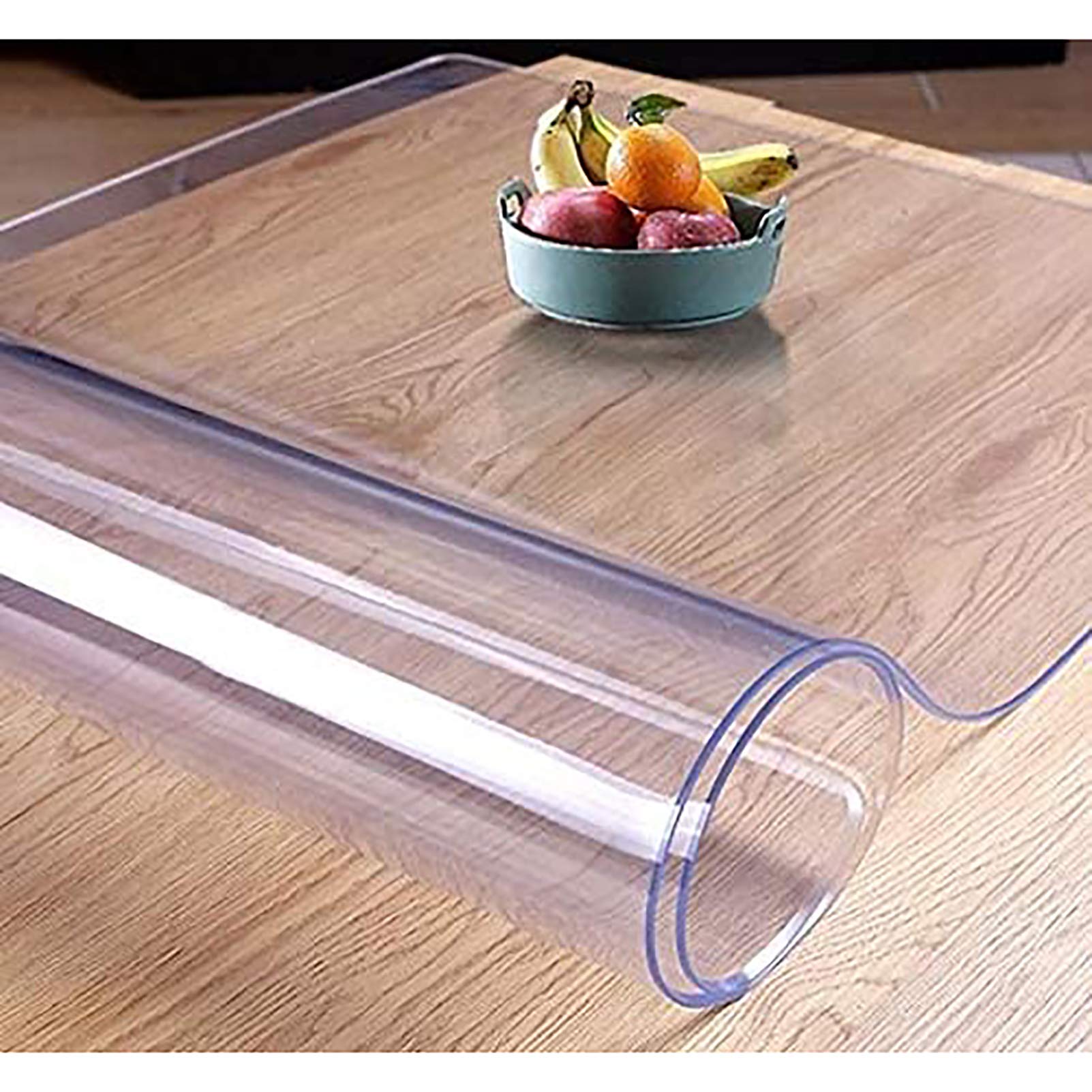 Mantel Transparente De Vidrio Suave Para Mesa De
