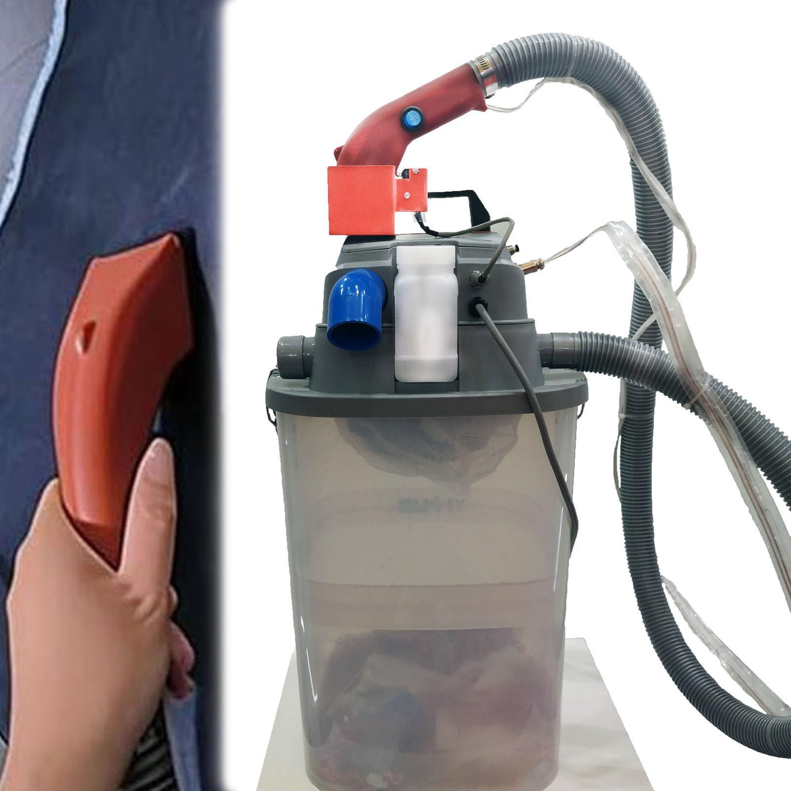 ALSUP 450W Brushless Thread Trimmer, Adjustable Electric Thread Cutting Machine, Single Head Automatic Thread Snips with Quiet Design for Industrial Garment Factories