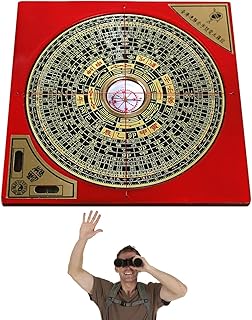 Decoração de bússola,Yang Ba Gua Liga Luo Pan Bússola Profissional | Retro portátil mochila bússola feng shui decoração lo pan bússola para sala de estar Utoya