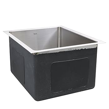 abc18　3口 Sauber Select 3-Compartment Corner Stainless Steel Sink with
