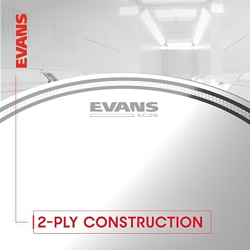 Evans Drum Heads - EC2S Coated Tom Drumhead, 12 Inch