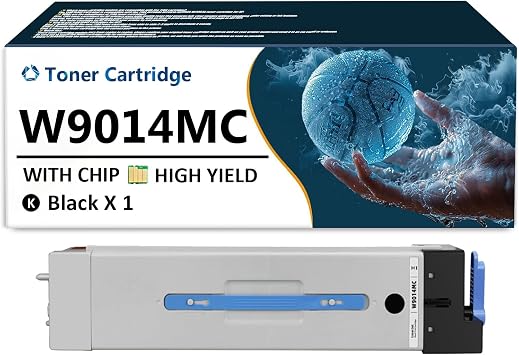 W9014MC Toner Cartridge Replaces for HP LaserJet W9014MC Black Toner Cartridges Replacement Toner for HP LaserJet Managed MFP E82540z E82550z E82560z Printers, 1 Pack