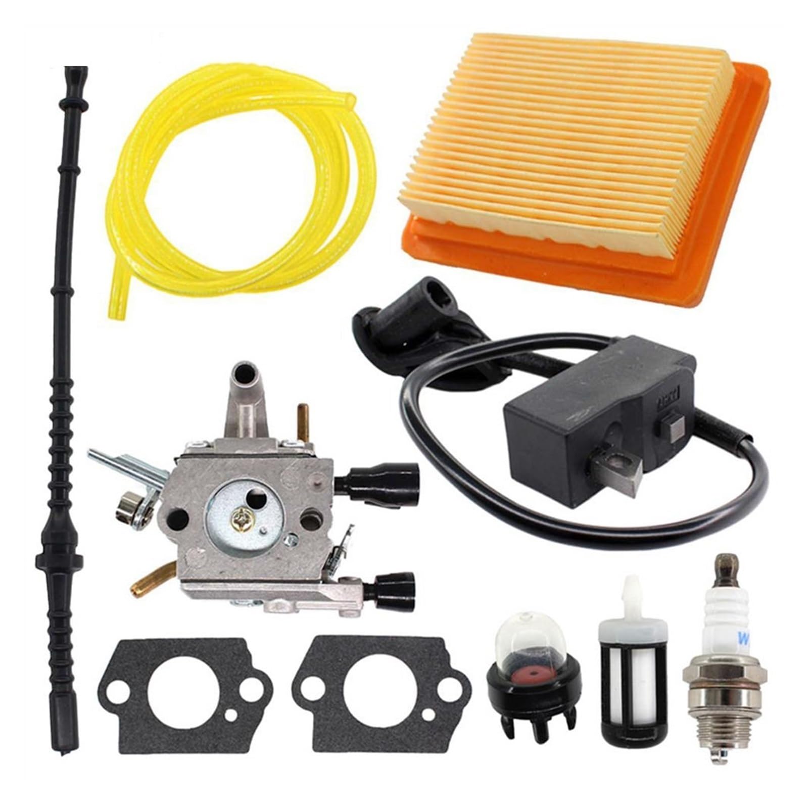 carburador de coche Para STIHL FS120 FS200 FS250 FS300 junta de carburador filtro herramienta bobina encendido piezas cortadora hilo Accs