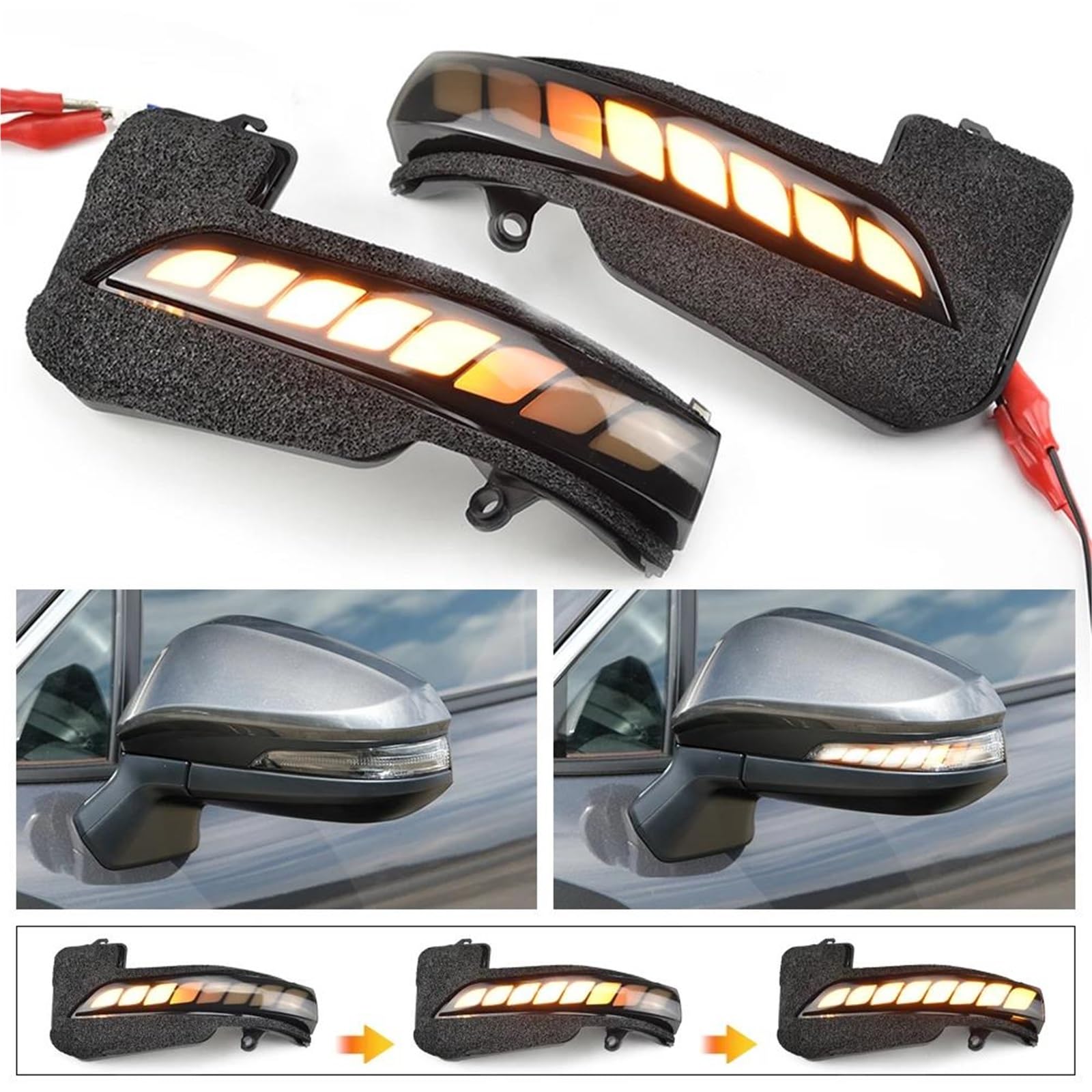 Wing Mirror Indicator Light For Toyota For Hilux For Fortuner For Innova 2016-2021 dynamiczny kierunkowskaz LED sekwencyjny kierunkowskaz