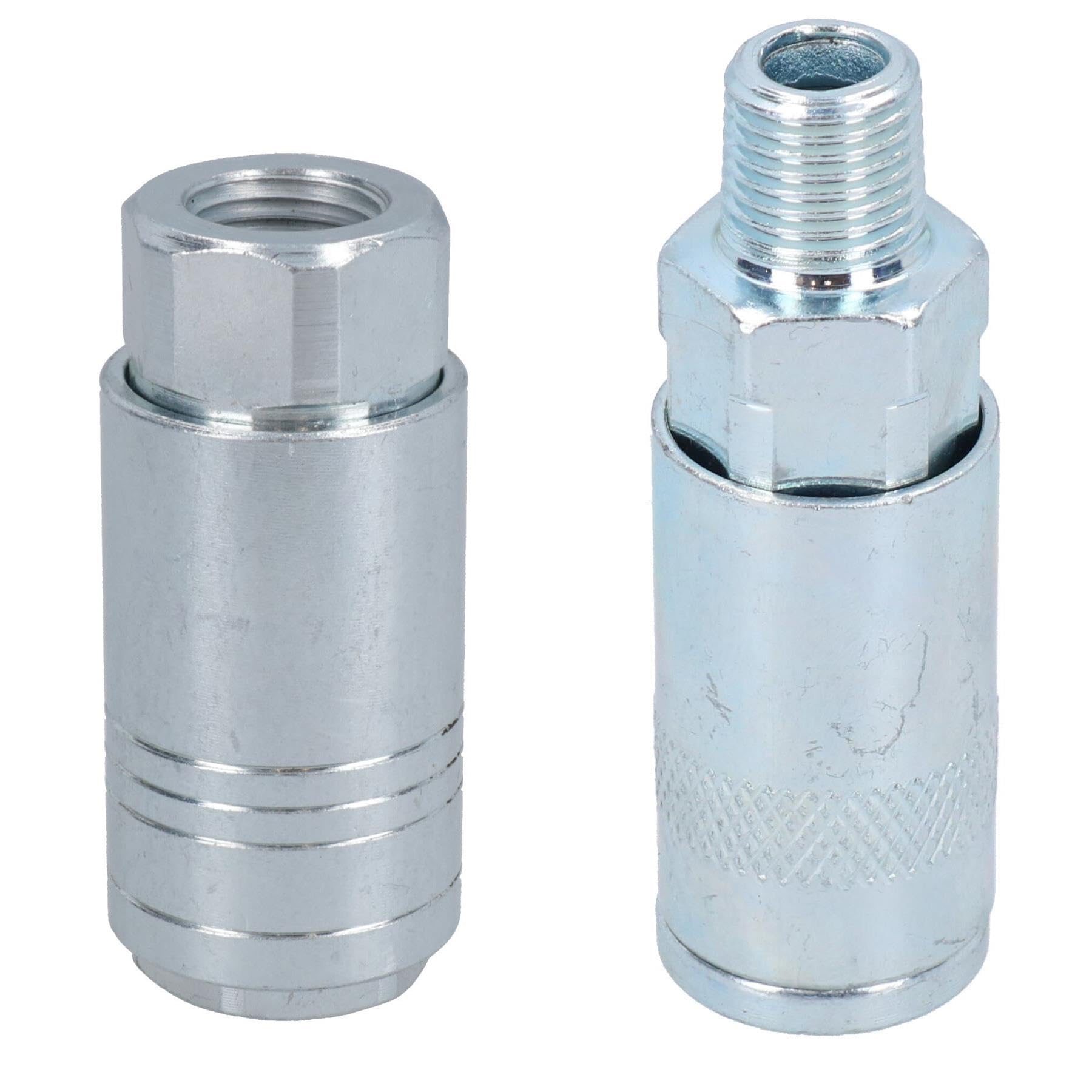 AB Tools Air Line Hose Compressor Fittings Connector Female Quick Release 2 Pack 1/4" from B&Q