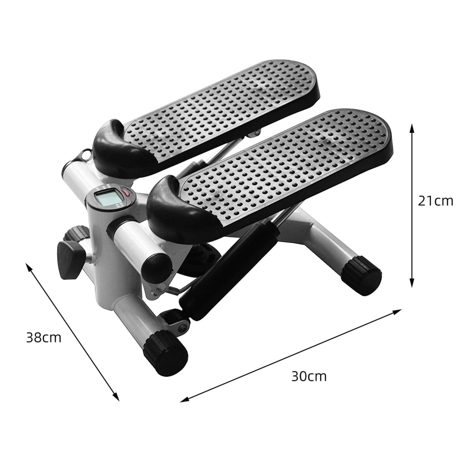 mini wyświetlacz LED, skrętny, ćwiczenie krok z opaską oporową do ćwiczeń mięśniowych, nóg ramion, (czarny)