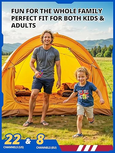 Miniatura 5 de Walkie Talkies Juguetes para niños recargables, radio de 2 vías de largo alcance, juegos de campamento al aire libre, juguetes de fiesta para niños