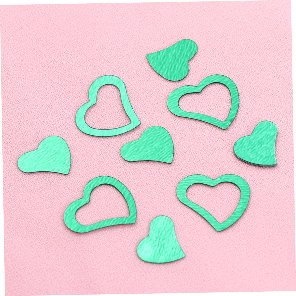 TOPBATHY 9000pezzi Confetti Cuore Verde Per Matrimonio e Compleanno Di Decorazioni Da Tavolo Per Feste e Eventi Romantici Senza Glitter Che Cade Per Inviti e Regali
