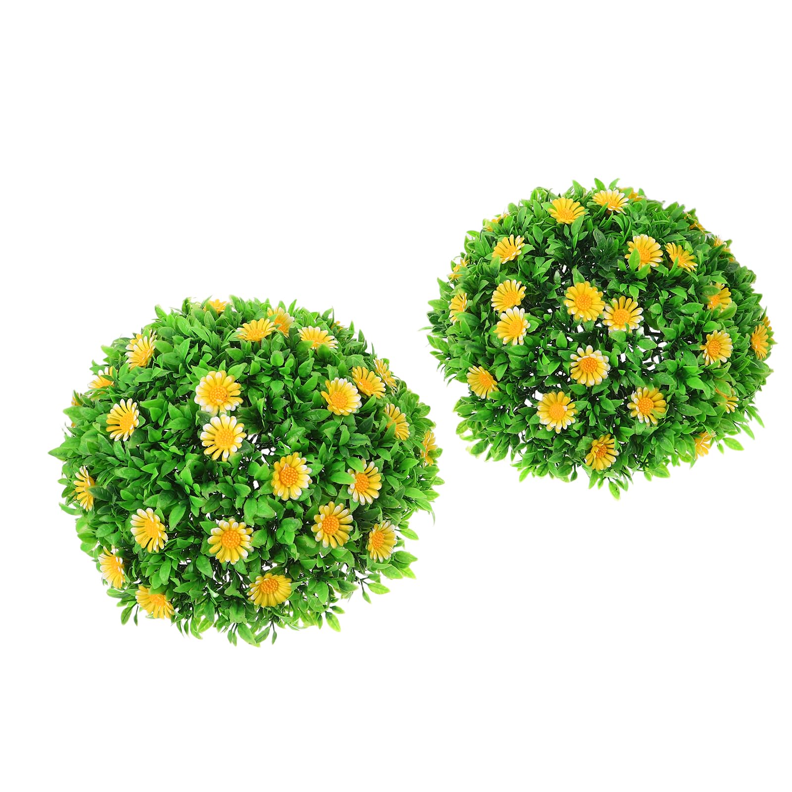 Marguerite jaune boule de fleurs artificielles décor de table mariage 30cm