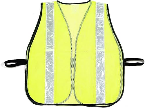 Miniatura 5 de RK Breakaway - Chaleco de seguridad con rayas reflectantes y bolsillo de plástico transparente para identificación