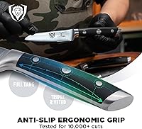 Vista 4 de DALSTRONG, cuchillo de pelar - serie Gladiator - acero alemán de alto carbono - 3.75 pulgadas.