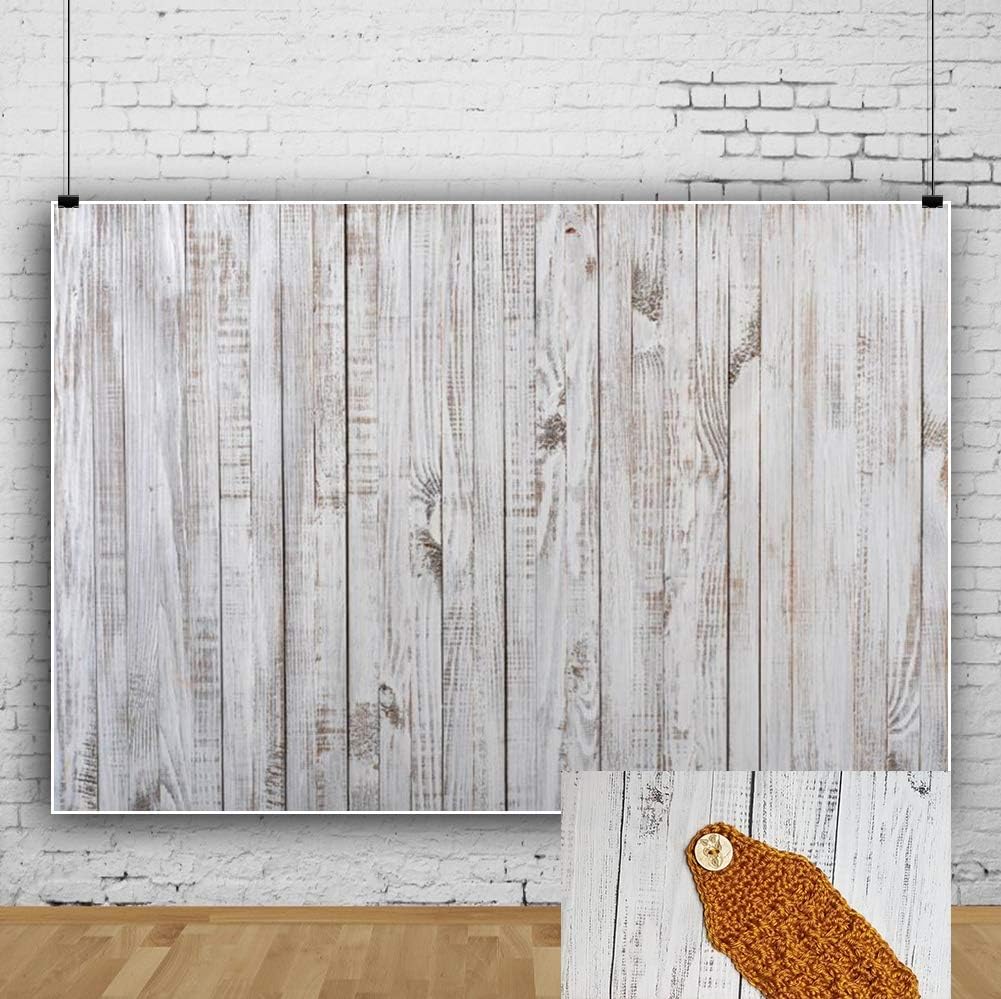 Weathered Whitish Wood Plank Photography Background 90cm x 60cm Vinyl Rustic Grunge Vertical Striped Wooden Board Backdrops Children Adults Pets Product Rural Style Photo Shooting