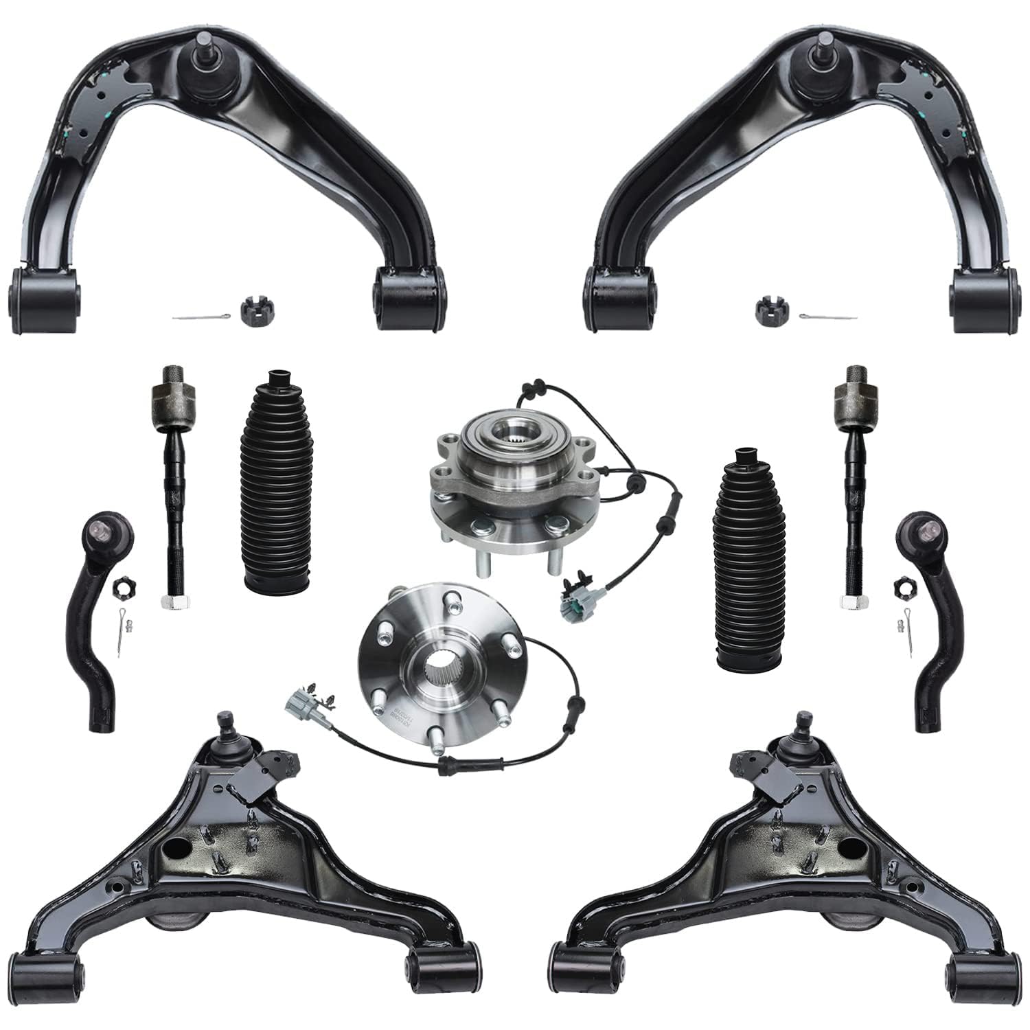 Detroit Axle - 4WD Front End Control Arms Kit for 2005-2019 Nissan Frontier