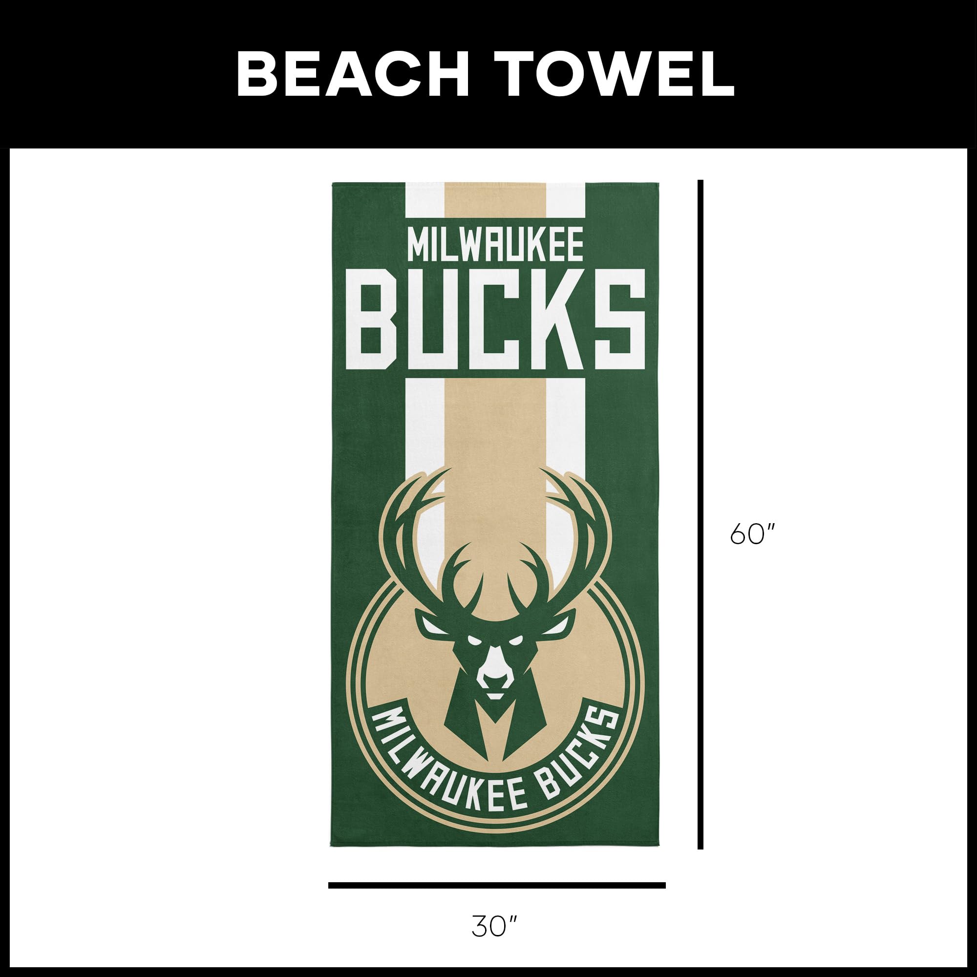 Northwest NBA Cleveland Cavaliers Zona Letto Telo da Spiaggia, 76,2 cm da 152,4 cm, Good Land Green