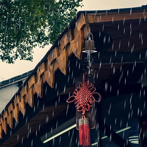 Miniatura 3 de 1 juego decorativo de cadena de lluvia escurridor de cadena de lluvia de jardín accesorio escurridor para cadena de lluvia piezas de cadena de