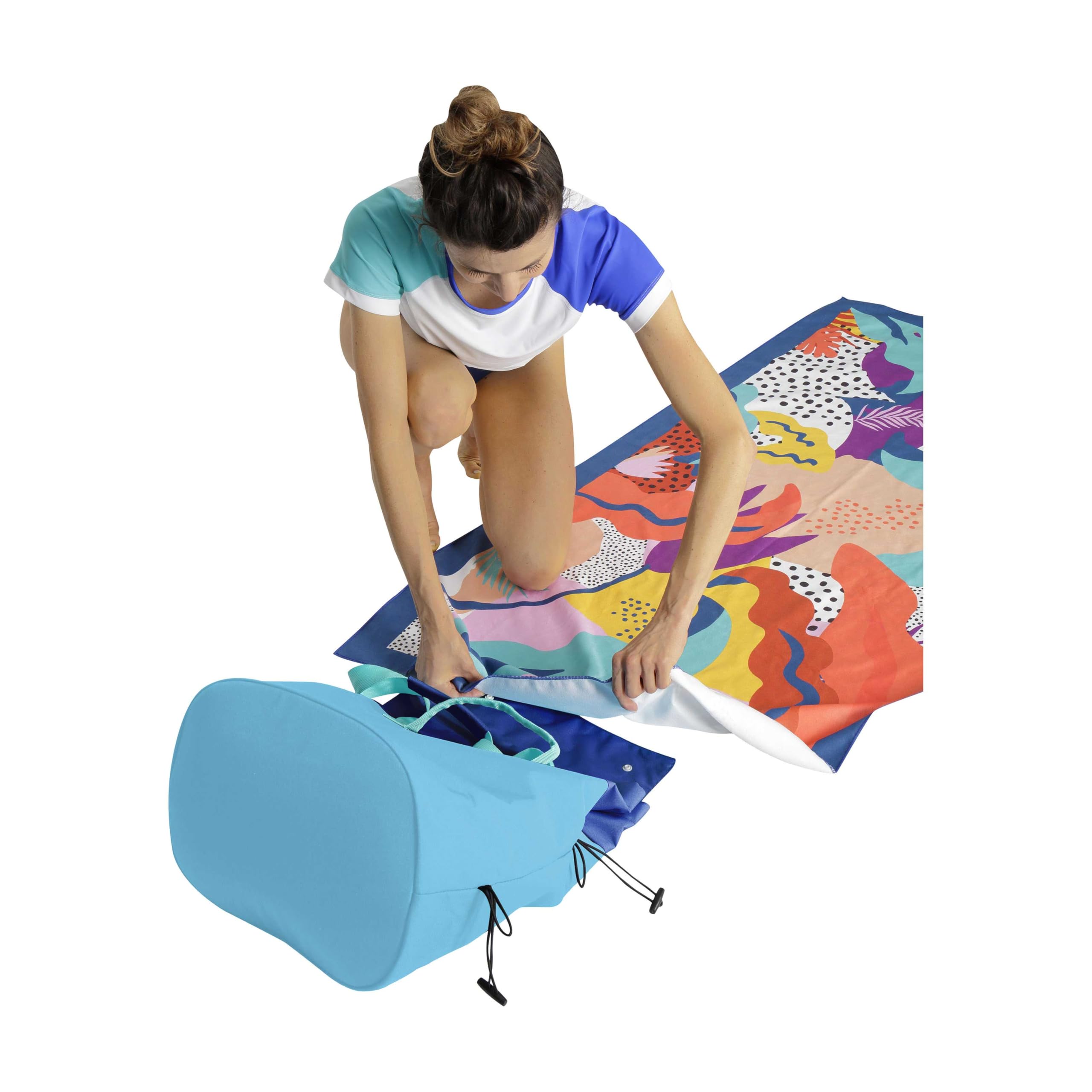 Mares Seaside Towel, Mikrofaser-Strandtuch, 80 x 160 cm, Unisex