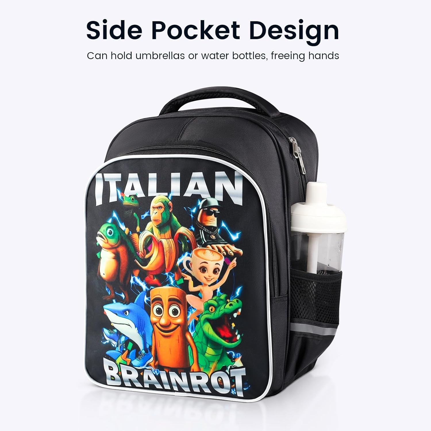 Italian Brainrot Backpack, Brainrot Backpack, Casual Daypack Backpacks,Travel Lightweight Daypack