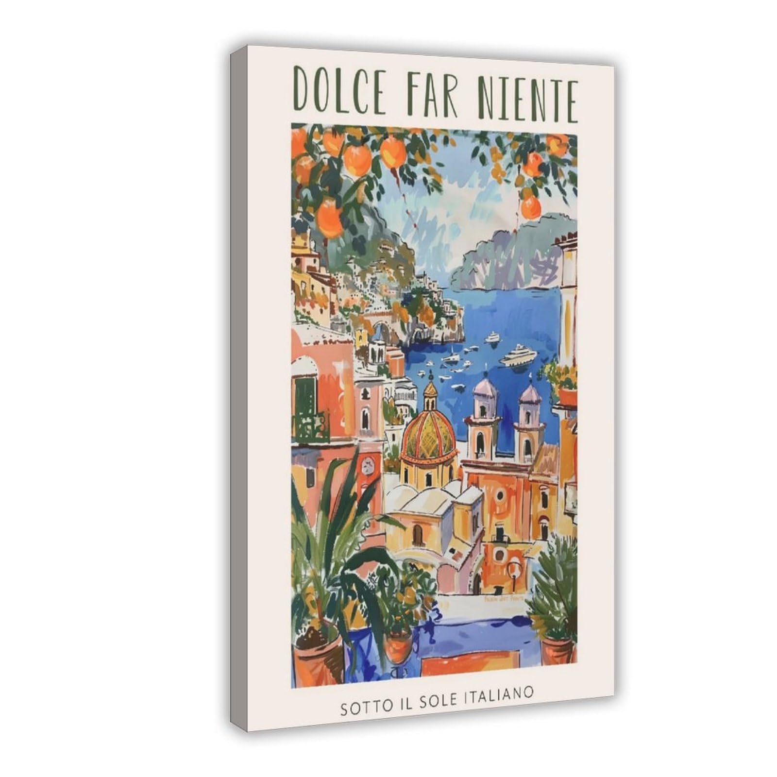 Nffbgfd Dolce Far Niente Florence Canvas Poster Wall Art Print Picture Paintings 08X12inch(20X30cm)