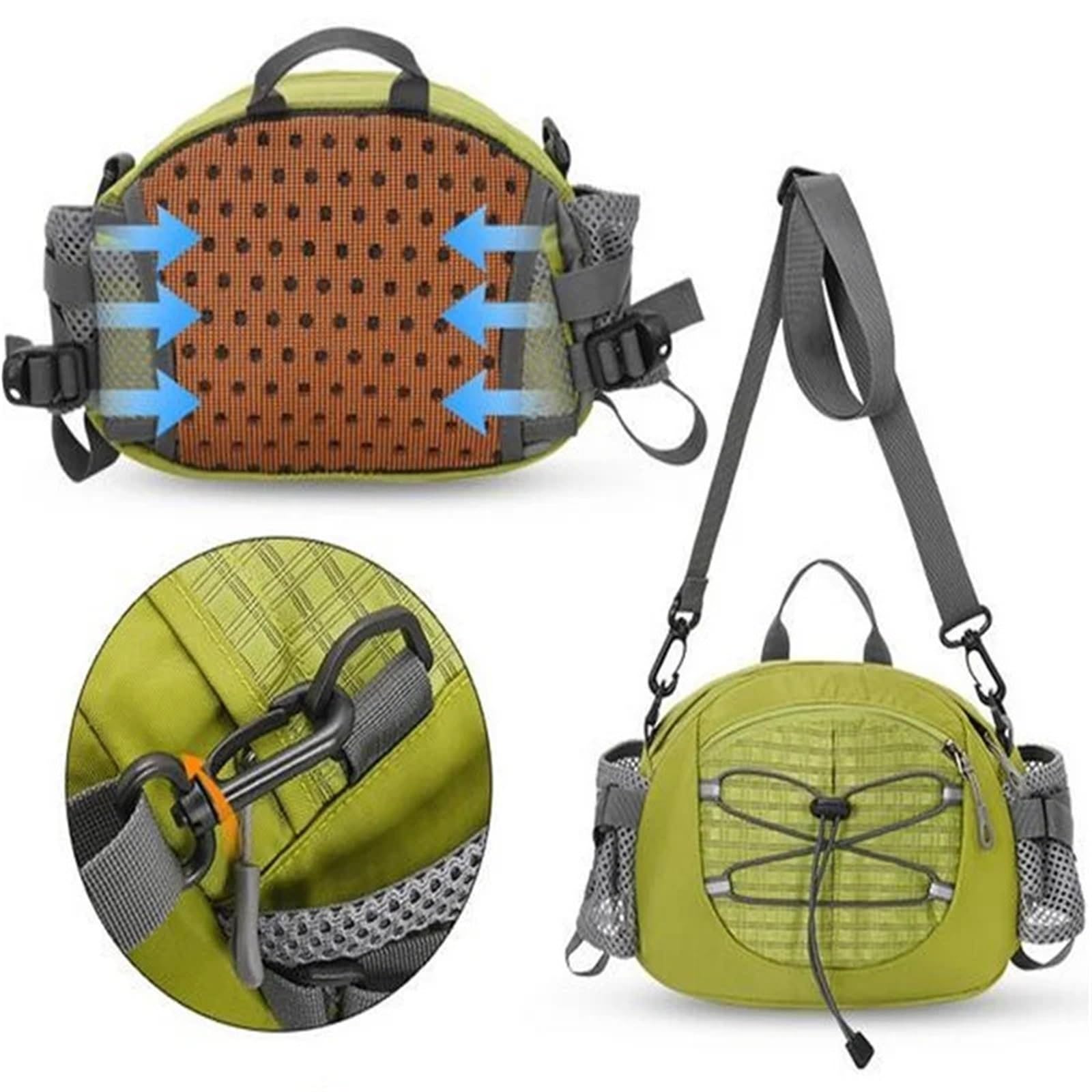 Marsupio Sportivo Marsupio da corsa da uomo Borsa a tracolla a tracolla Sport all'aria aperta Trekking Custodia for telefono Donna City Running Fitness Ciclismo Marsupi in nylon Per La Corsa, L'Escurs