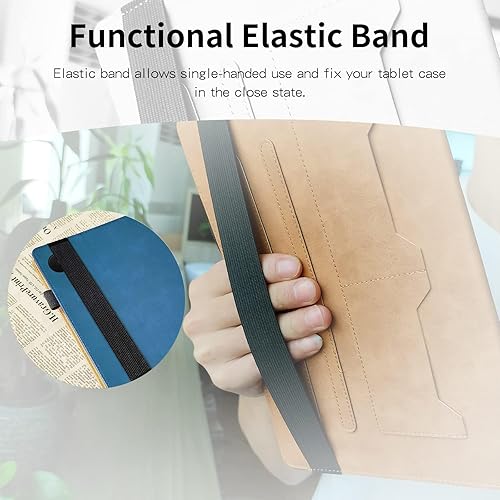 Miniatura 4 de Funda para Samsung Galaxy Tab A8 10.5 '' 2022 Funda SM-X200X205X207 Business PU Funda de piel sintética delgada y ligera con soporte y tarjetero
