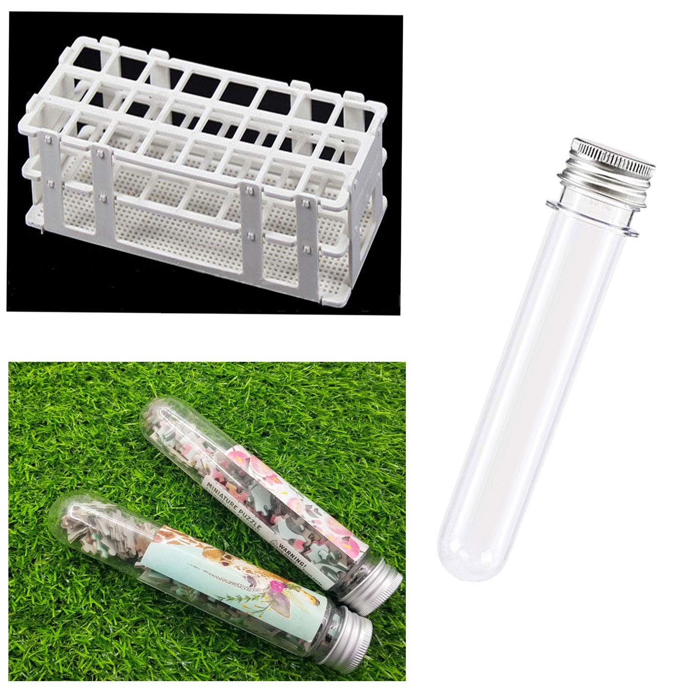 Gеt Pорulаr оƒƒеr Test Tubes 25x140mm(40ml), Clear Plastic Tubes with Screw Caps for Science Experiment Party Decoration Christmas Birthday Gifts Candy Storage