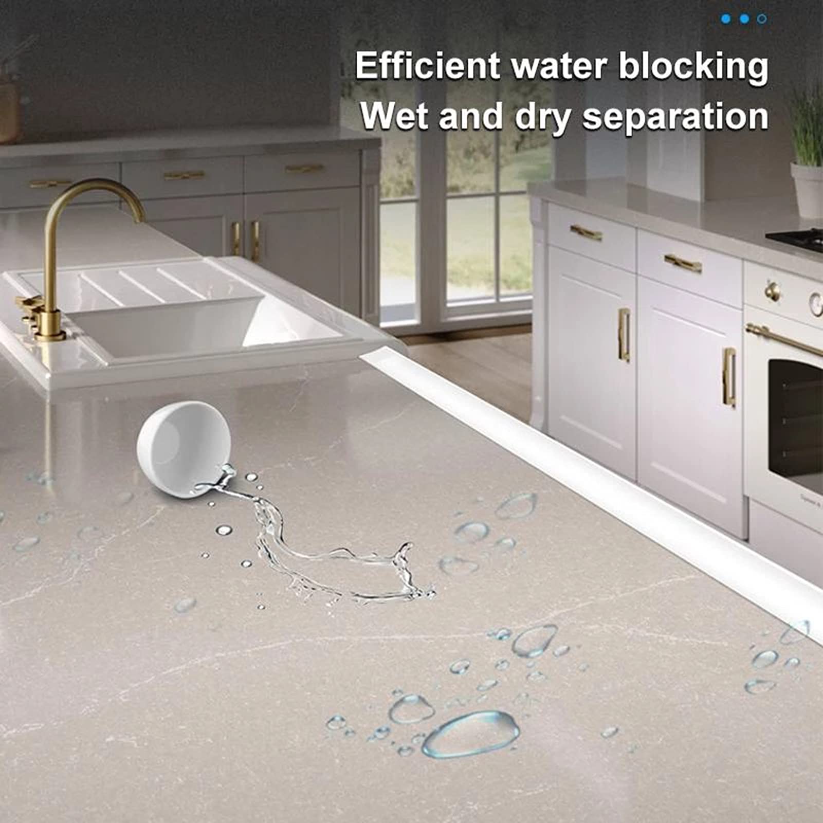 Umbral De Ducha Plegable Presa De Agua,Tira De Retención De Impermeable Autoadhesiva,Puerta De Baño Flexible Lavadora Umbral De Ducha Ducha De Agua Presa Barrera,Transparente,3m/118in