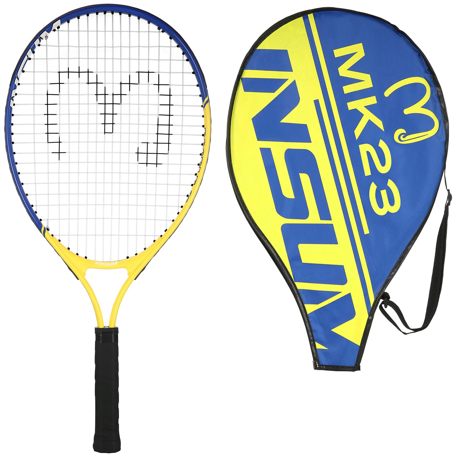 17-25 inch Kids Tennis Racket for Aged 2~12 Starter, Multi-Color & Size Toddlers Tennis Racket for Boys & Girls Beginner, Come with Shoulder Cover Bag for Carry