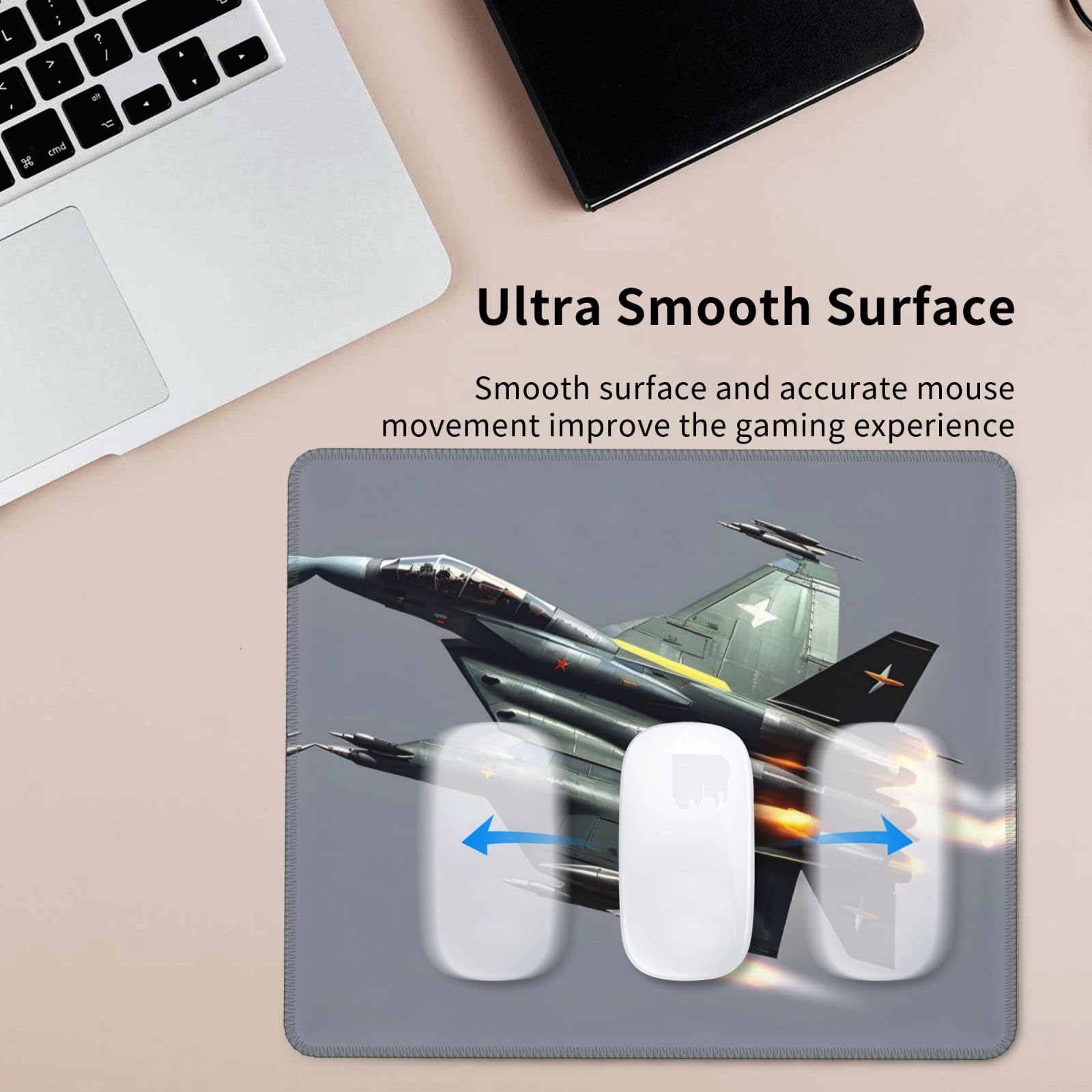 Tapis De Souris En Sublimation Avec Dessous En Caoutchouc Blanc