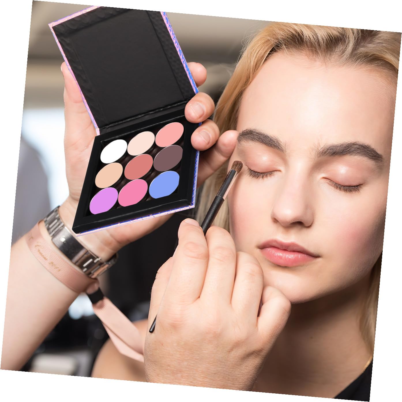 Beavorty 3 Set vassoio per il trucco vuoto ombretto tavolozza trucco magnetica kit palette vuoto per il trucco tavolozze di trucco bordo dei cosmetici condizionatore cosmetico padella