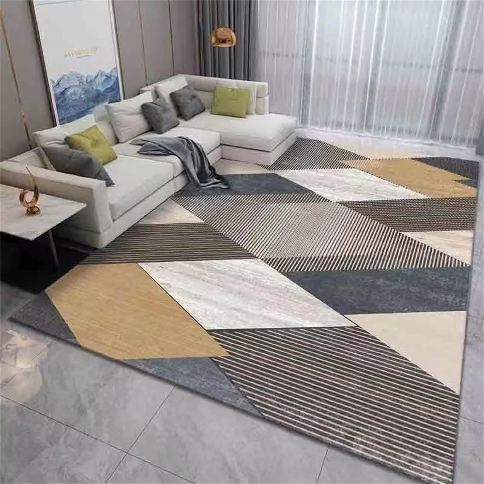 DJHWWD Outdoor Rugs For PatiosSmall Bedroom RugCoffee Garden Balcony Cafe Safe Durable Machine WashableNon Slip Rugs200X300cm