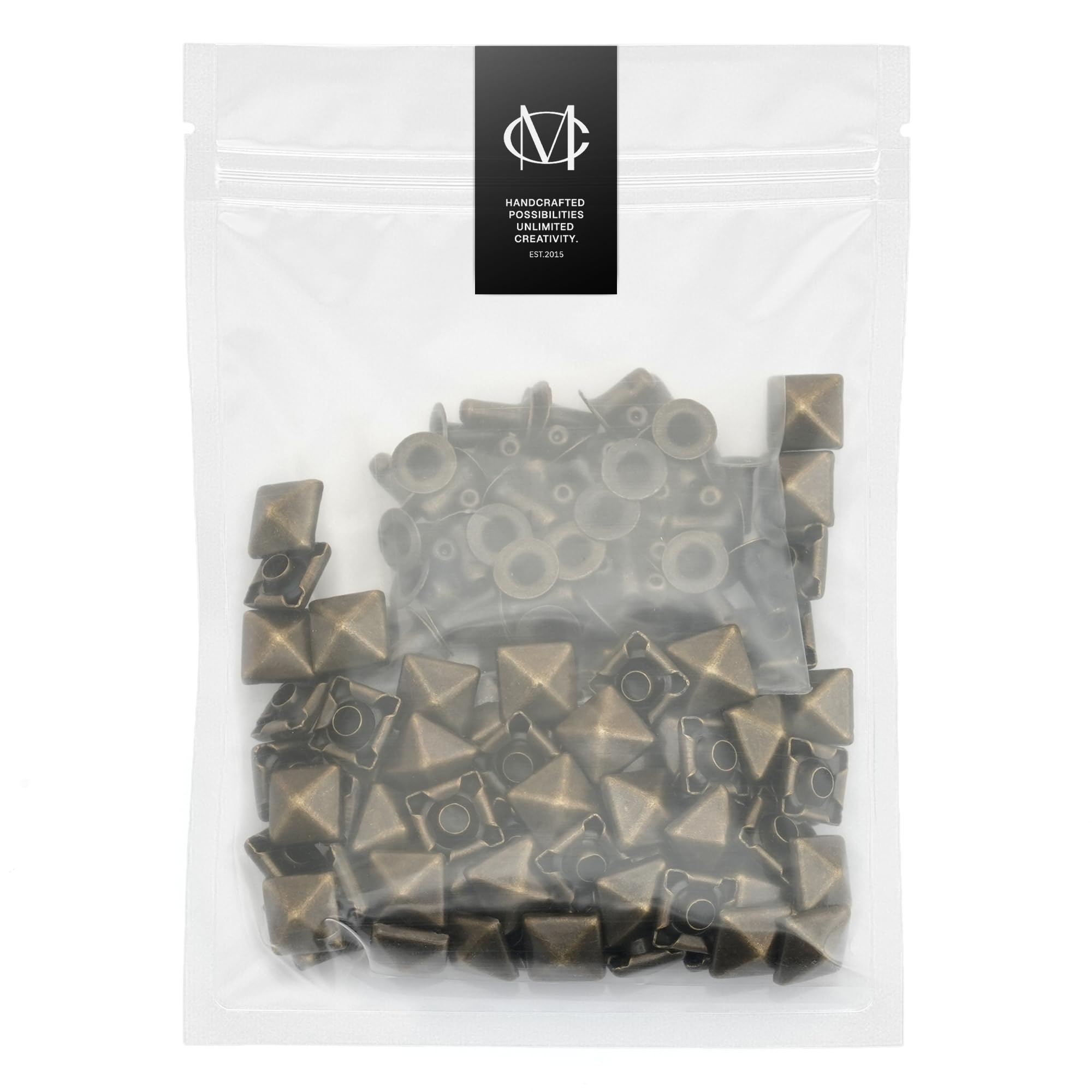 Amazon.com: CRAFTMEMORE 100pcs Spike Rivet Pyramid Rapid Rivet