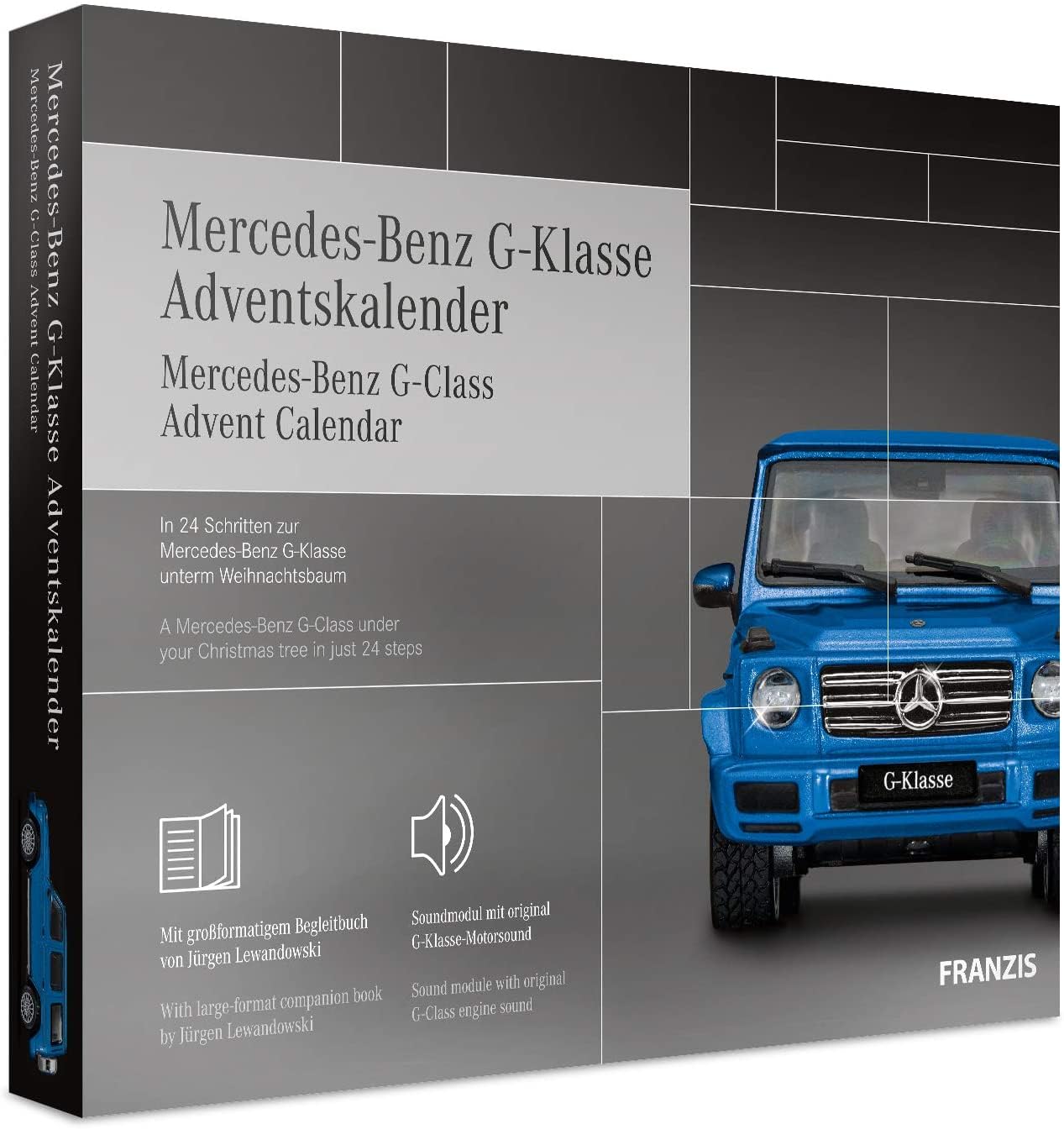 FRANZIS Mercedes-Benz G-Klasse Adventskalender 2020 | In 24 Schritten zur Mercedes-Benz G-Klasse unterm Weihnachtsbaum | Ab 14 Jahren