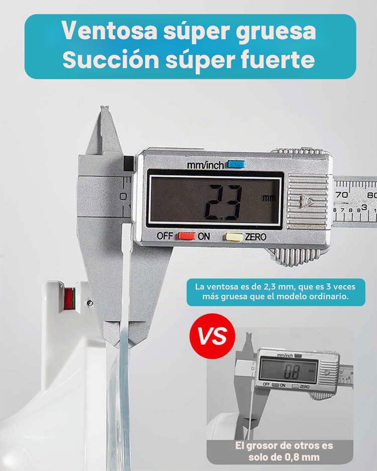 Barras de Agarre para Baño, Asa de Seguridad para Baño con Ventosa, Agarrador Duchas Personas, Seguridad para Ancianos, No Requiere Perforación, Ducha de Apoyo (1pcs)