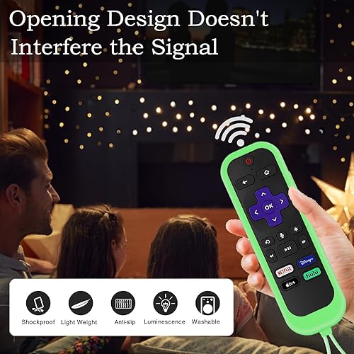 Miniatura 5 de Gavyqier Paquete de 2 fundas protectoras de silicona para TCLHisense Roku TV  Onn Roku  Roku Express 2021  Roku Streaming Stick+ Funda para control