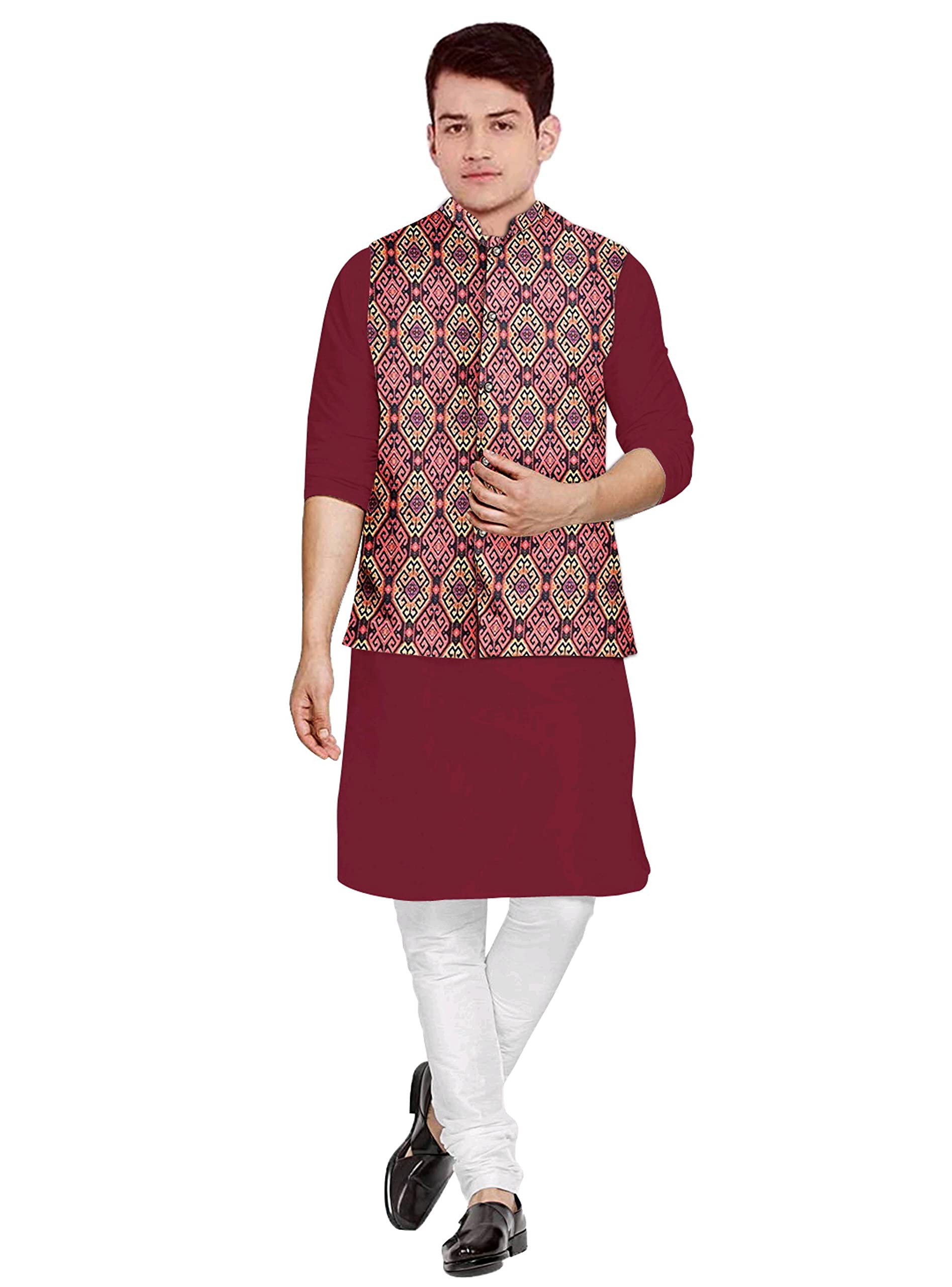 OS Kurta Pyjama Set for Men's with Multicolour Nerhu Jacket|M TO 2XL SIZE |Sartin fabir & cotton fabir |Classis Combition FOR EVER-image-9