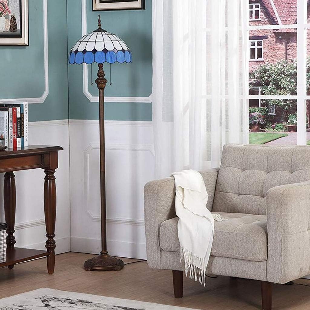 ステンドグラス フロアスタンド フロアランプ トーチ型 アンティーク