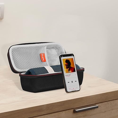 Funda rígida de EVA para JBL Flip765 Altavoz Bluetooth portátil impermeable, compatible con JBL Flip 4 Bolsa de almacenamiento protectora de viaje
