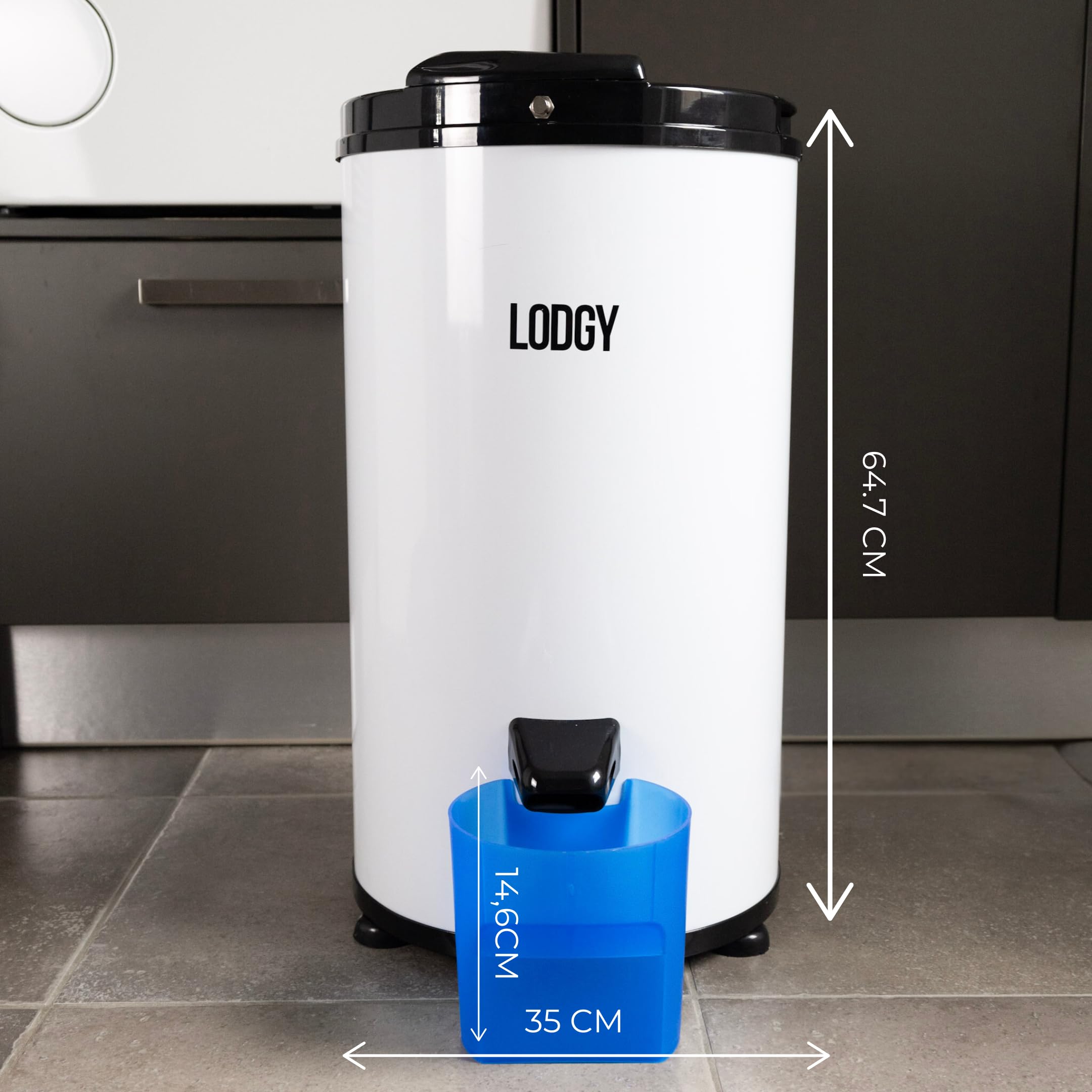 Lodgy - Centrifugeuse - Essoreuse sèche - Centrifugeuse pour Linge - Mini Sèche-linge - AAA+ (Blanc)