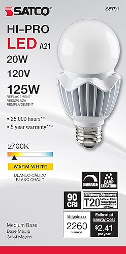 Miniatura 4 de Satco Bombilla S8791, latón antiguo oscuro